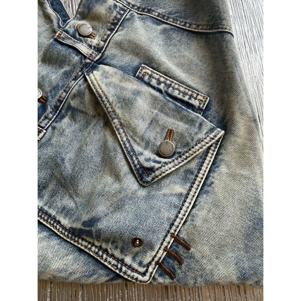 Urban Revivo Denim Shoulder Bag Acid Wash Blue Jean Hobo Purse NWT UAYB50083